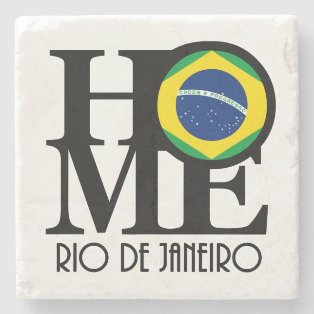 ZUHAUSE Rio de Steinuntersetzer (Vorderseite)