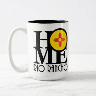 ZUHAUSE Rio Rancho New Mexico 15oz Zweifarbige Tasse