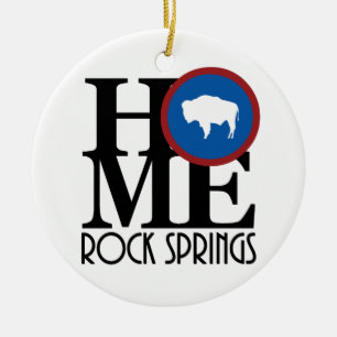 ZUHAUSE-Rock-Springs Keramik Ornament