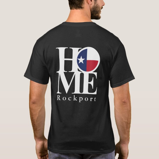 ZUHAUSE Rockport Texas Black T-Shirt (Rückseite)