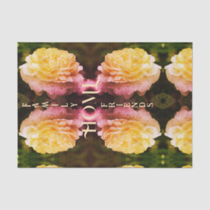 Zuhause-Rose Inspirationswörter Vintage Entsprechu Seidenpapier