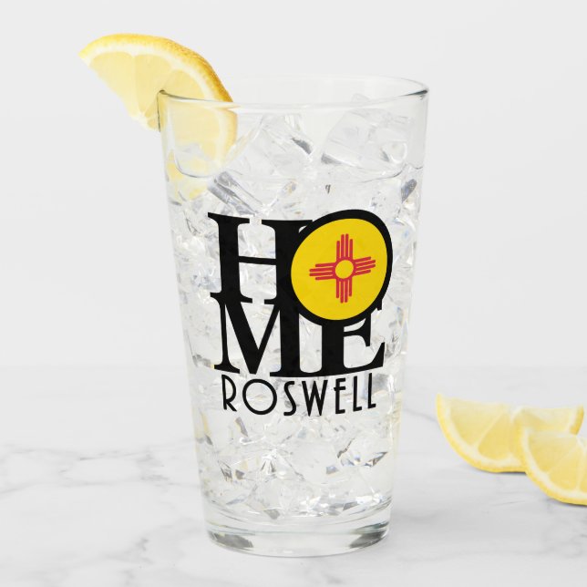 ZUHAUSE Roswell NM Glas (Vorderseite Ice)