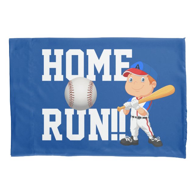 Zuhause Run Baseball Pillow Case Kissenbezug (Vorderseite)