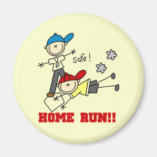 Zuhause Run Boys Baseball Tshirts und Geschenke Magnet