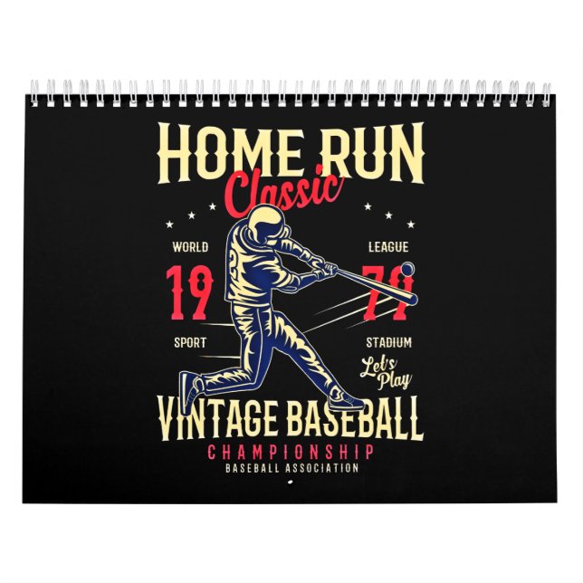 Zuhause Run Classic Vintag Baseball Meisterschaft Kalender (Titelbild)
