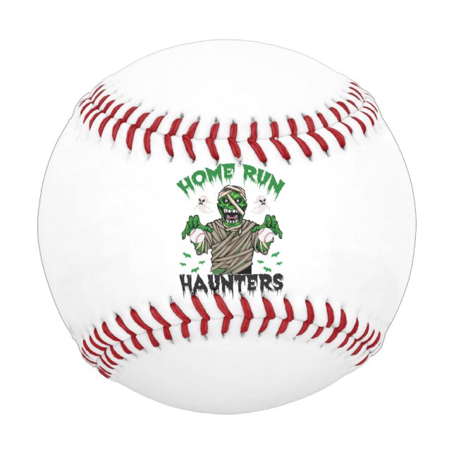 Zuhause Run Haunters Funny Spooky Halloween Zombie Baseball (Vorderseite)