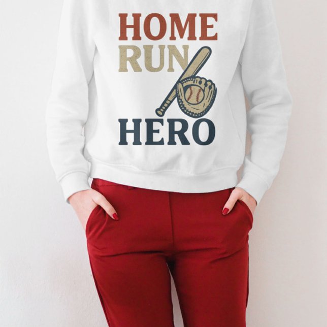 Zuhause Run Hero Baseball T-Shirt (Von Creator hochgeladen)