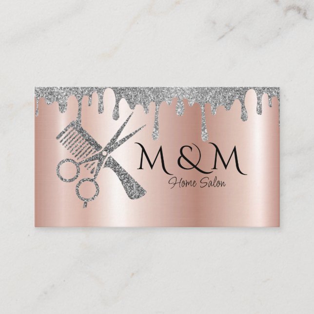 Zuhause Salon Frisör Friseur Friseur Friseur Visitenkarte (Vorderseite)