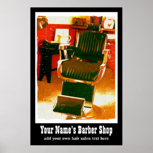 Zuhause Salon oder Friseur Vintage Werbung Poster