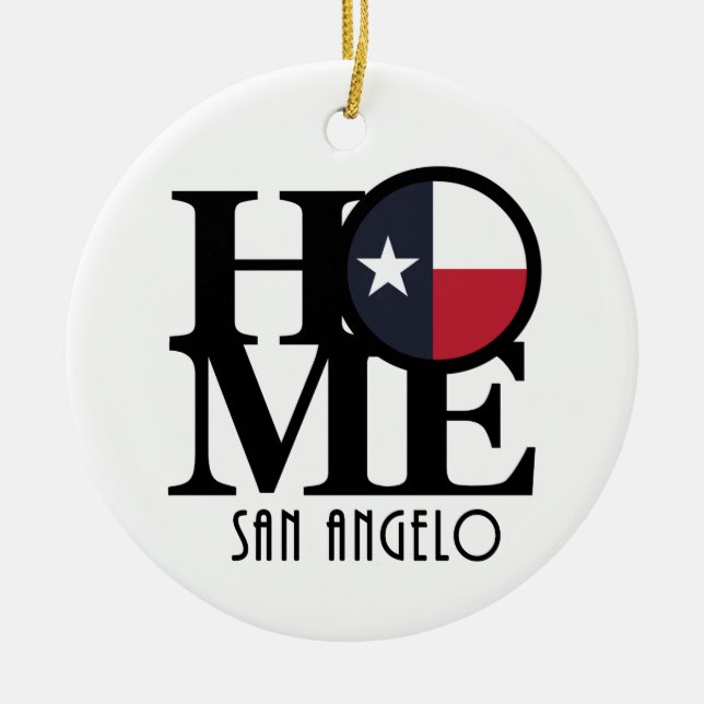 ZUHAUSE San Angelo Keramik Ornament (Vorne)