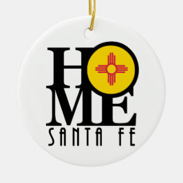 ZUHAUSE Santa Fe New Mexico Keramik Ornament
