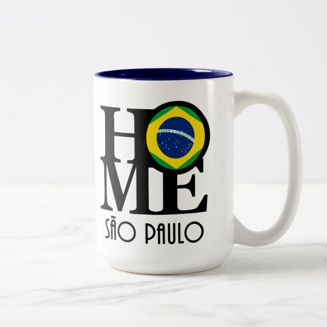 ZUHAUSE São Paulo 15oz Zweifarbige Tasse (Rechts)