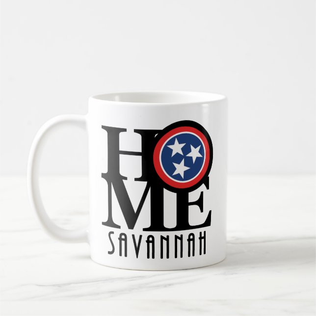 ZUHAUSE Savannah Tennessee 11oz Kaffeetasse (Links)