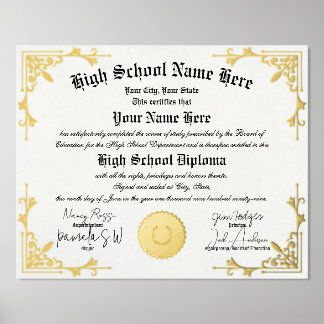 Zuhause School Graduate Diplom Homeschool Foliendrucke