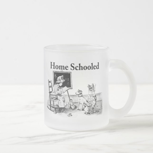 Zuhause Schooled Bekleidung und Schenkungen Mattglastasse (Rechts)