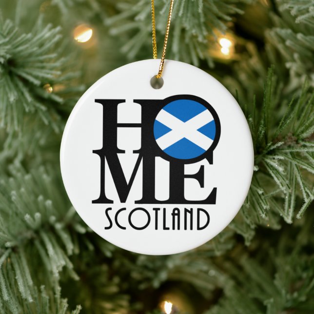 ZUHAUSE Schottland Keramik Ornament (Baum)
