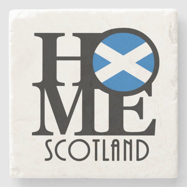 ZUHAUSE Schottland Steinuntersetzer (Vorderseite)
