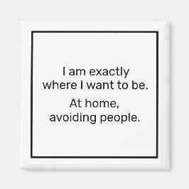 Zuhause (schwarz) magnet