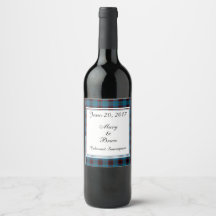 Zuhause Scottish Wedding Wine Label
