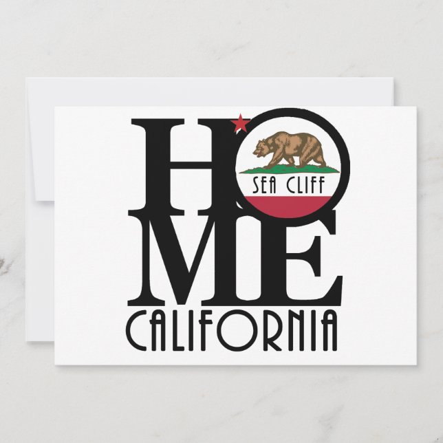 ZUHAUSE Sea Cliff Einladung (Vorderseite)