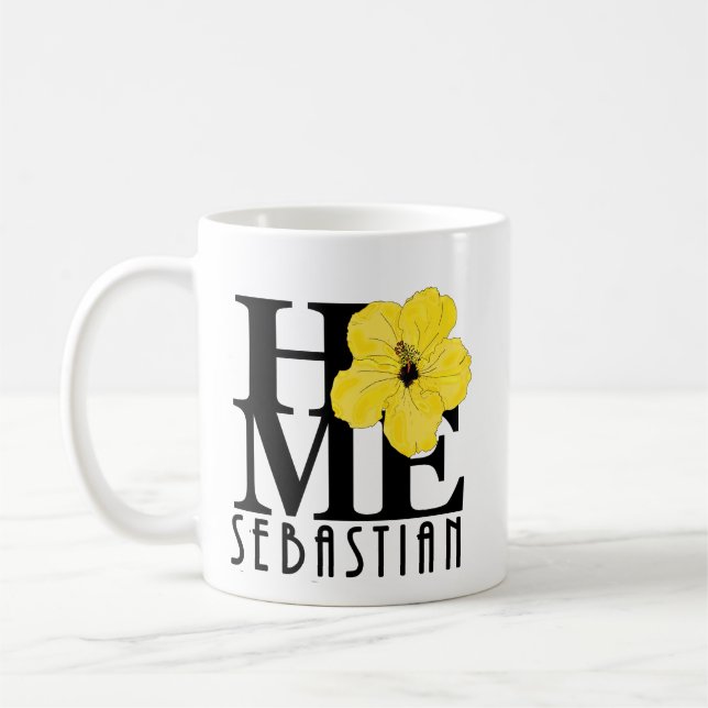 ZUHAUSE Sebastian 11oz Gelber Hibiskus Kaffeetasse (Links)