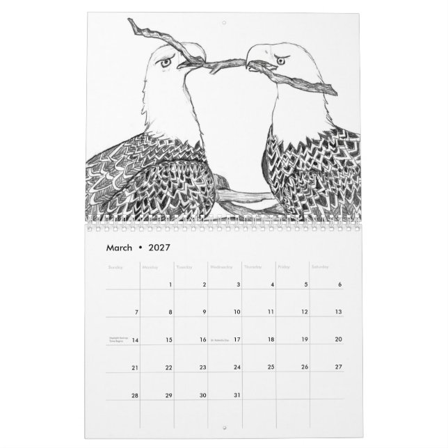 ZUHAUSE Second Nature Harriet Ozzie M15 E14 E15 E1 Kalender (Mär 2027)