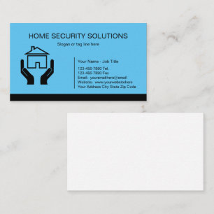 Zuhause Security Business Cards Visitenkarte