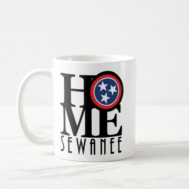 ZUHAUSE Sewanee Tennessee 11oz Kaffeetasse (Links)