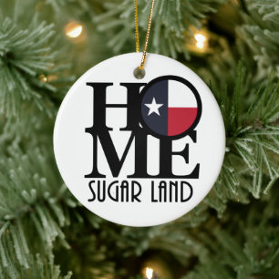 ZUHAUSE Sgar Land Texas Keramik Ornament