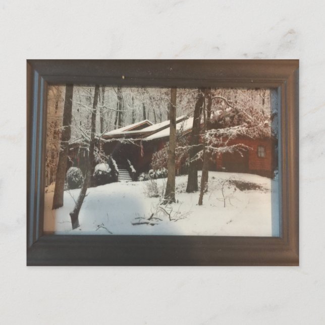 Zuhause-Sicherheit protokollieren Postkarte (Vorderseite)