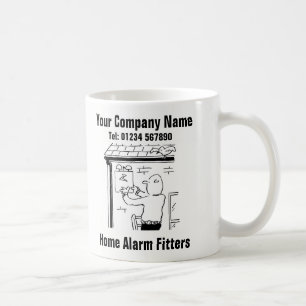 Zuhause-Sicherheitsinstallation und Alarm-Montage Kaffeetasse