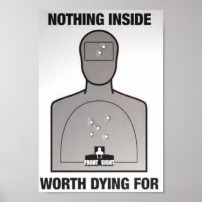 Zuhause-Sicherheitszeichen Poster (Vorne)