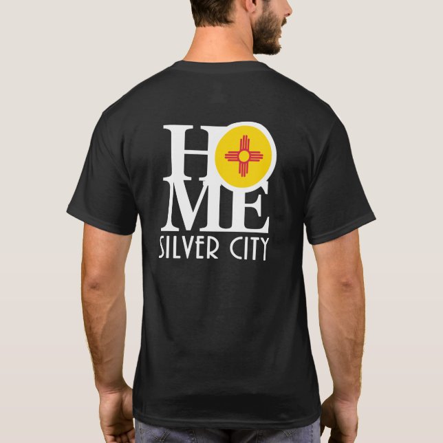 ZUHAUSE Silver City (Rückseite) T-Shirt (Rückseite)
