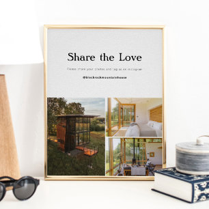 Zuhause Social Media Sign Poster