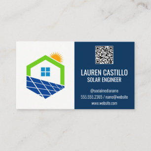 Zuhause Solar-Logo   QR Scan Code Business Card Visitenkarte