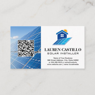 Zuhause-Solar-Panel-Logo   QR-Visitenkarte Visitenkarte