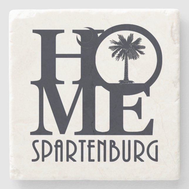 ZUHAUSE Spartenburg SC Steinuntersetzer (Vorderseite)