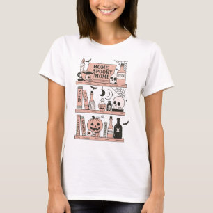 Zuhause Spooky Zuhause Hexenschelf T-Shirt