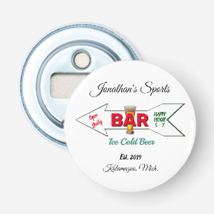 Zuhause Sports Bar Beer Soda Taste Magnetic Flaschenöffner