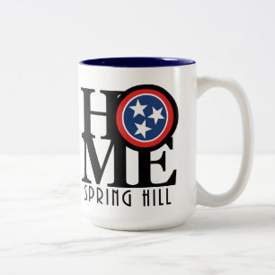 ZUHAUSE Spring Hill Tennessee 15oz Zweifarbige Tasse
