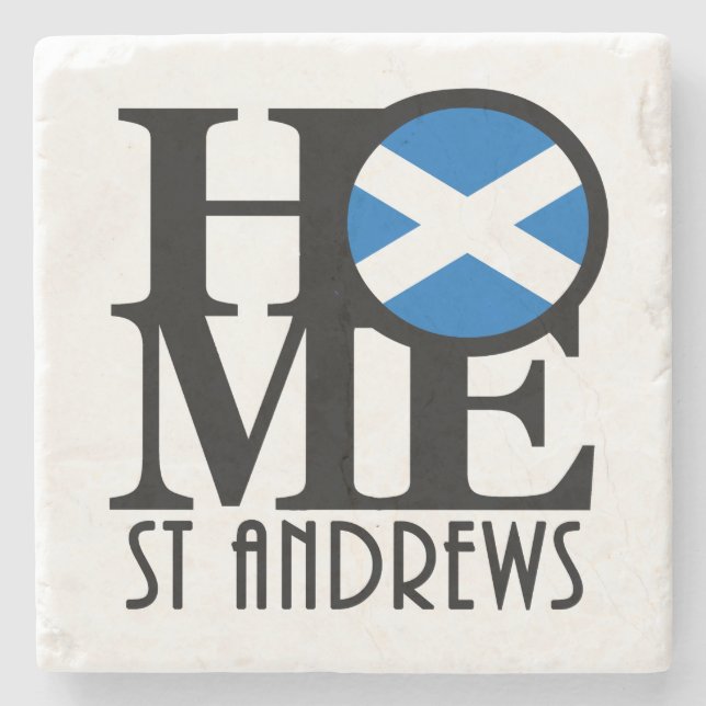 ZUHAUSE St Andrews Scotland Steinuntersetzer (Vorderseite)
