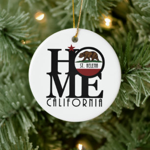 ZUHAUSE St.Helena Kalifornien Keramik Ornament