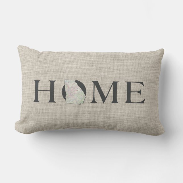 ZUHAUSE Staat Georgia Lendenkissen (Vorderseite)