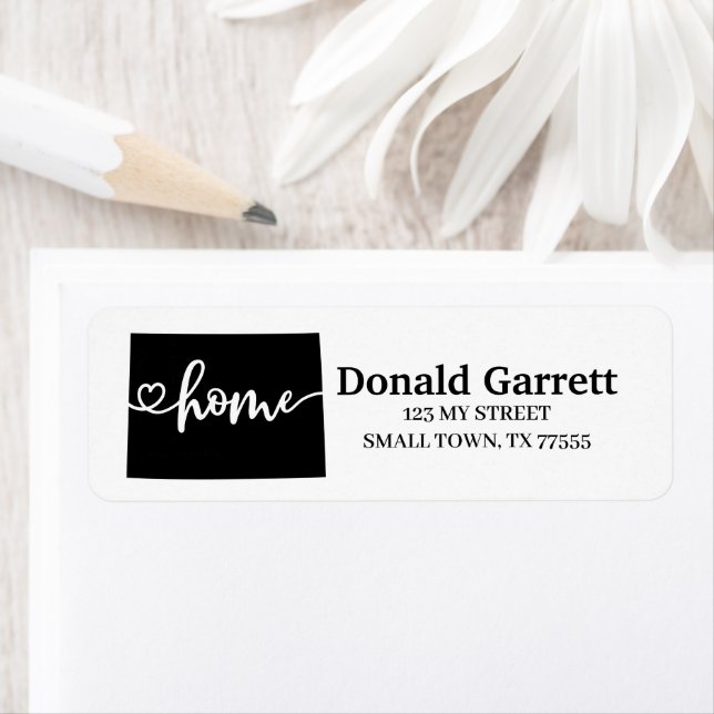 Zuhause Staat Kontur Herzkolorado Anschrift (Insitu)