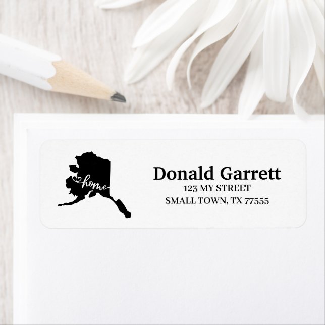 Zuhause Staat Kontur Herzlich willkommen Alaska Ad (Insitu)