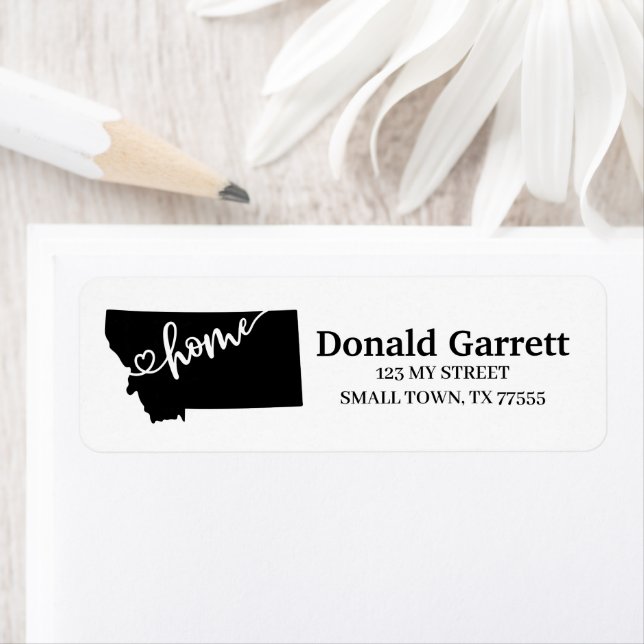 Zuhause Staat Kontur Herzlich Willkommen in Montan (Insitu)