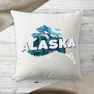 Zuhause Staat Retro Color Alaska Kissen