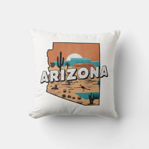 Zuhause Staat Retro Color Arizona Kissen