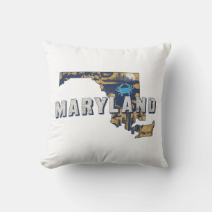Zuhause Staat Retro Color Maryland Kissen