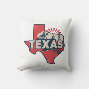 Zuhause Staat Retro Color Texas Kissen